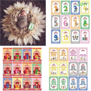Lorr 12 láminas De millas De Foto De 12 tarjetas De regalo regalo para bebé tarjetas De edad-O bebé tarjetas fotográficas/recién nacidos