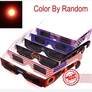 1 pc total solar eclipse gafas de color aleatorio anillo gafas eclipse n2u9