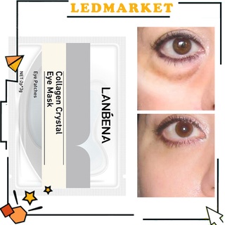 Lanbena/adhesivo Para ojos De Colágeno con 10 pzs/humectante/ojera/parches/Cuidado De la piel