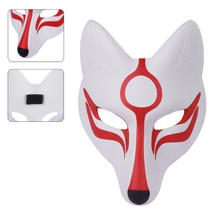 Mori Máscara De zorro Japonesa/Masquerade/accesorios De fiesta De Halloween/Cosplay (4)
