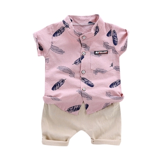 🔥 Promotion 🔥1-4Years Infant Baby Boys Clothes Set Cartoon T-shirt Tops+Shorts Summer Outfits【Acyfuun.mx】 (4)