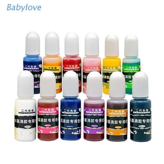 BAB - juego de 12 tintes de resina aceitosa UV, pigmento epoxi, bricolaje, manualidades, manualidades, colorante