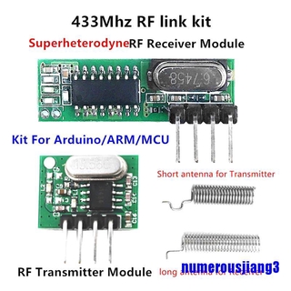 RF módulo 433Mhz superheterodyne receptor y transmisor kit para arduino GF
