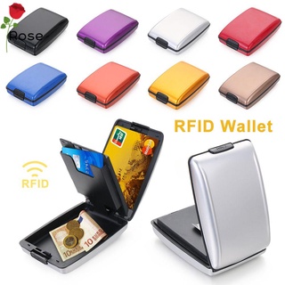 Rf cartera antirrobo Rfid De Metal antirrobo Para tarjetas De Crédito/cartera Rfid/dinero/multicolor