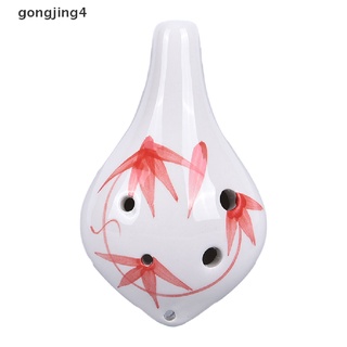 [gongjing4] mini instrumento de flauta profesional de 6 hoyos ocarina cerámica alto c regalo coleccionable mx12 (4)