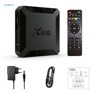 loveboys x96q smart tv box y roid 10.0 allwinner h313 quad core 2gb 16gb 4k h d decodificador