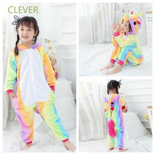 Inteligente niños regalos unicornio ropa de dormir Kigurumi Cosplay disfraz de niños pijamas Animal franela zapatos de dibujos animados arco iris pijama