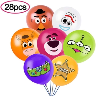 28 unids/set Toy Story tema globos de látex decoración de fiesta