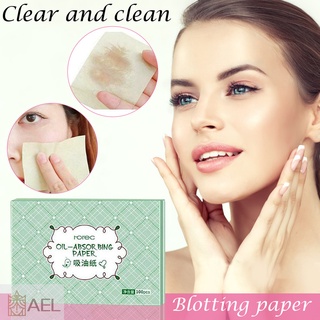100 pzs hojas de absorción para Control de aceite Facial/papel Facial/grasa Facial/cuidado Facial
