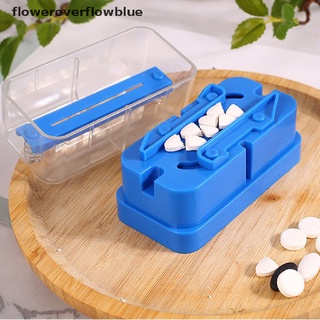 Floweroverflowblue 1pc Pill Cutter Medicine Box Pill Cutting Splitter Drugs Tablet Cutter Divider FFB
