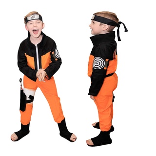 Niños Naruto Cosplay Disfraces Anime Traje Para Hombre Japonés De Dibujos Animados Abrigo Top Pantalones Adultos Halloween Fiesta