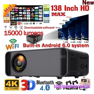 [lovely] 18000 lúmenes 1080p 3d led 4k mini wifi video cine en casa proyector cine hdmi