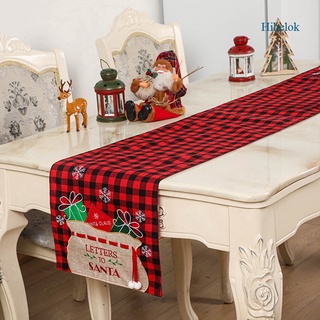 hihelok decoración de navidad camino de mesa creativo rudolph mesa de comedor mesa de café decoración mantel mantel individual