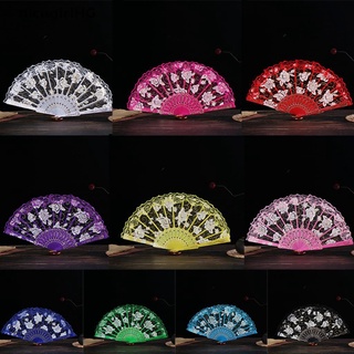 [NicegirlHG] Chinese Style Lace Hand Held Folding Fan Dance Party Wedding Decor Summer Gift Recommended