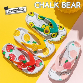 Niños niños niñas patrón de fruta chanclas verano bebé antideslizante zapatillas sandalias