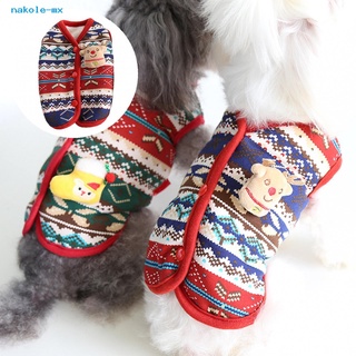 nakole ropa para mascotas chaleco de invierno gato perro de dos patas chaleco ropa lavable a mano para navidad