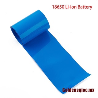 [Goldensqioc] 90mm 18650 Li-ion batería termorretráctil tubo tubo Li-ion envoltura cubierta de la piel PVC