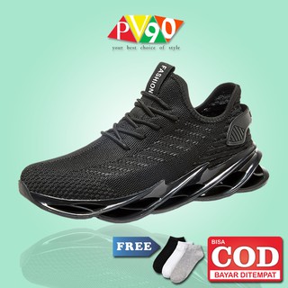 Zapatos de hombre zapatillas zapatillas negro Casual zapatos deportivos - PV005C