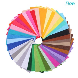 Flow 40 pzs hojas de tela de fieltro suave no tejidas de Color mezclado 10x15cm DIY Craft Patchwork