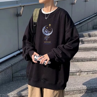 [Sudaderas de alta calidad] Chaqueta con capucha para hombre Sudadera de gran tamaño Suéter coreano Moda con capucha Estampado suelto Manga larga más ropa de pareja de terciopelo