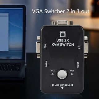 usb 2.0 vga kvm switcher 2 puertos interruptor 2 en 1 vga interruptor vga splitter box