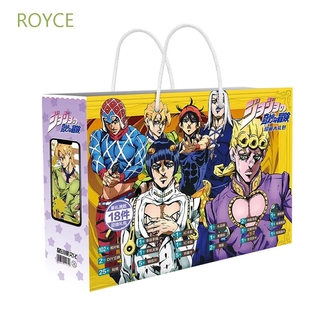 ROYCE regalo JoJos Bizarre aventura marcador colección bolsa de regalo de la suerte bolsa pegatinas postal mangas póster colección juguete insignia Anime (1)