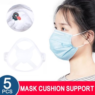 5 piezas cómodo soporte de respiración lápiz labial protección cool face cover soporte lavable y reutilizable