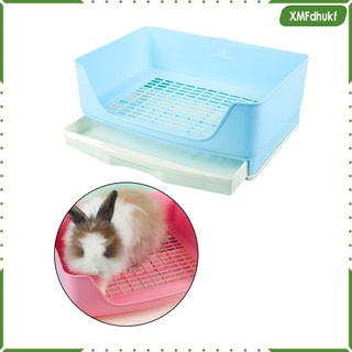 [xmfdhukf] pequeño animal arena para mascotas inodoro orinal entrenador esquina cama cama caja de ropa de cama para mascotas pequeño animal/rabbit/guinea