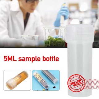 1pcs plástico 5 ml botella de muestra tubo de prueba mini botella botella translúcida contenedor de almacenamiento j3x1