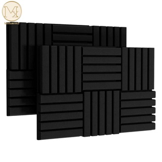 12Pack Self-Adhesive Acoustic Foam Panels 2 inchX12 inchX12 inch Sound Proof Foam Panels for Studio Sound Insulation