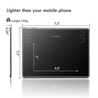 HUION H430P Tableta Digital Micro USB Firma Gráfica OSU Juego Libre De Batería Con Pluma De Dibujo extremedeals.mx (8)