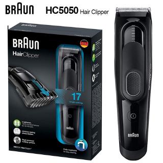 Braun Hair Clipper HC5050 (lavable, LED indicador de luz, 16 ajustes de longitud precisa) para hombres HairClipper