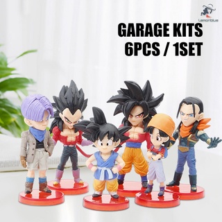 6 Unids/set DragonBall Son Goku Vegeta Figuras Anime Estatua Modelo Juguetes Figura De Acción Juguete Colección Para Adultos Niños