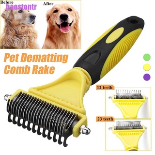 [haostontr] cepillo profesional para perros desmatándose suavemente eficiente y seguro peine removedor de rastrillo