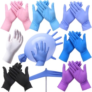 Gy Wear Resistance nitrilo guantes desechables alimentos pruebas médicas limpieza hogar lavado guantes antiestáticos 09.28