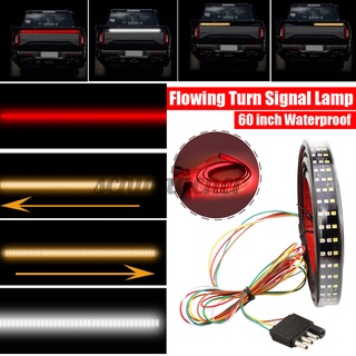 60inch Waterproof 5 Functions LED Pickup Truck Strip Tailgate Light Bar Reverse Brake Stop Consequential Flowing Turn Signal Tail Lamp