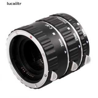 [lucaiitr] Metal Auto Focus AF Macro Extension Tube Lens Adapter Ring for Canon EOS .
