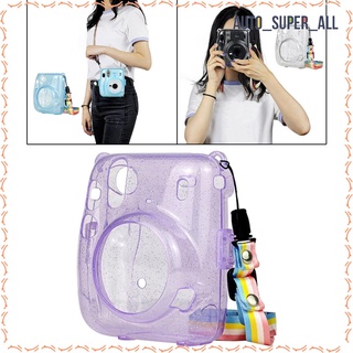 Camera Case Bag Compatible with Mini 11 Instant Camera with Detachable Adjustable Strap Crystal Case