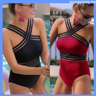 Mujeres Sexy de una pieza perspectiva Bikini Push-Up Pad trajes de baño traje de baño ropa de playa