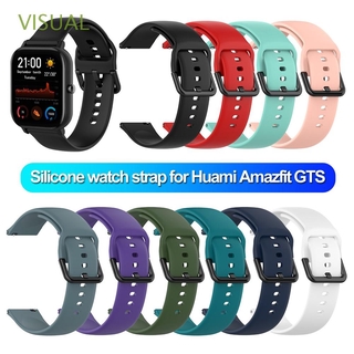 Hebillas visuales de silicona suave 20 mm correa de repuesto banda de reloj nuevo deporte pulsera Smart Watch accesorios pulseras/Multicolor