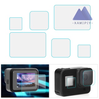 6 pzs película protectora de pantalla de vidrio templado ultratransparente Compatible con 8 cámaras