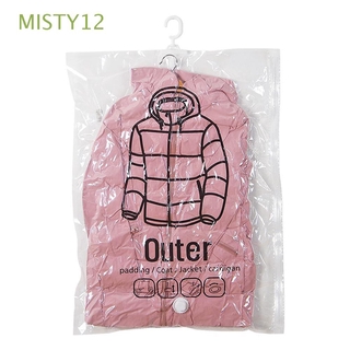 misty12 bolsa de almacenamiento al vacío de viaje edredón con percha de compresión ropa manta vestido organizador sello ropa cubierta armario para ropa