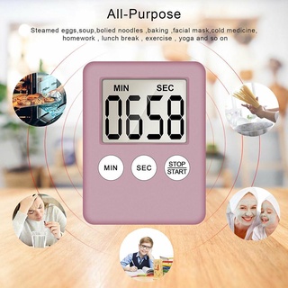 Nuevo temporizador de cocina cuenta regresiva reloj electrónico cronómetro alarma electrónica temporizador reloj de cocina X6G5 (5)
