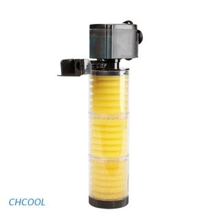 chcool 3 en 1 filtro interno de acuario tanque de peces bomba de oxigenación sumergible spray operación silencio purificador de agua filtración para wp-3300b