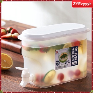 refrigerador 1gallón jarra de agua de limón jugo de hervidor de agua contenedor de bebidas leche de frutas dispensador de té libre de fugas de calor transparente