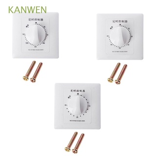 KANWEN Intelligent Timer Switch White Square Control Interruptor Controller Count Down AC 220V 30/60/120 Minutes High Power Mechanical Durable Countdown Control Pump