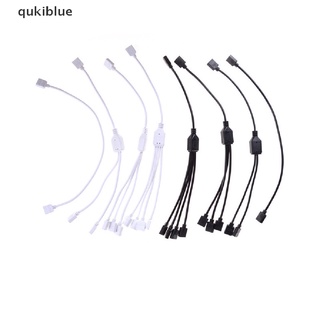 Qukiblue 4Pin Hembra LED Conector Divisor De Cable Para RGB 3528 5050 Tira De Luz MX