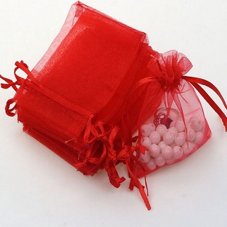 RALPH - bolsas de regalo de navidad, 50 bolsas de caramelo de Organza, joyería, fiesta de lujo, boda, bolsas de embalaje, Multicolor (6)