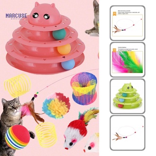 marcuse Various Cat Teaser Pet Cat Squeak Toys Emotional Comfort for Kitten