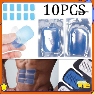 10 almohadillas de hidrogel para equipo de fitness de gel abdominal, pegatinas para ems ab k1